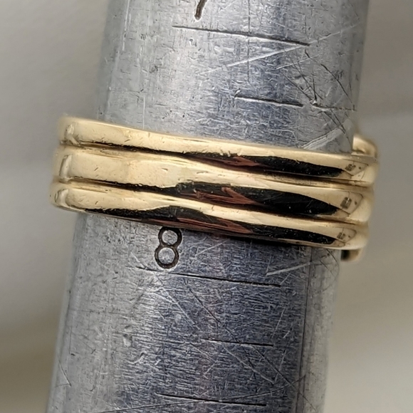 F&F Felger Antique 14k Gold Black Cameo Ring - Picture 6 of 6